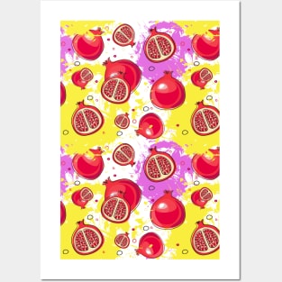 Pomegranate texture Posters and Art